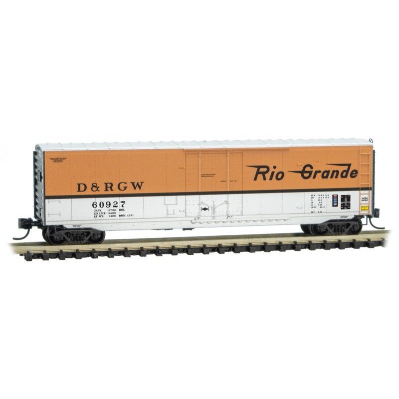 50 FT Standard Plug Door Boxcar Denver & Rio Grande Western D&RGW 60927 - 03800561 : N
