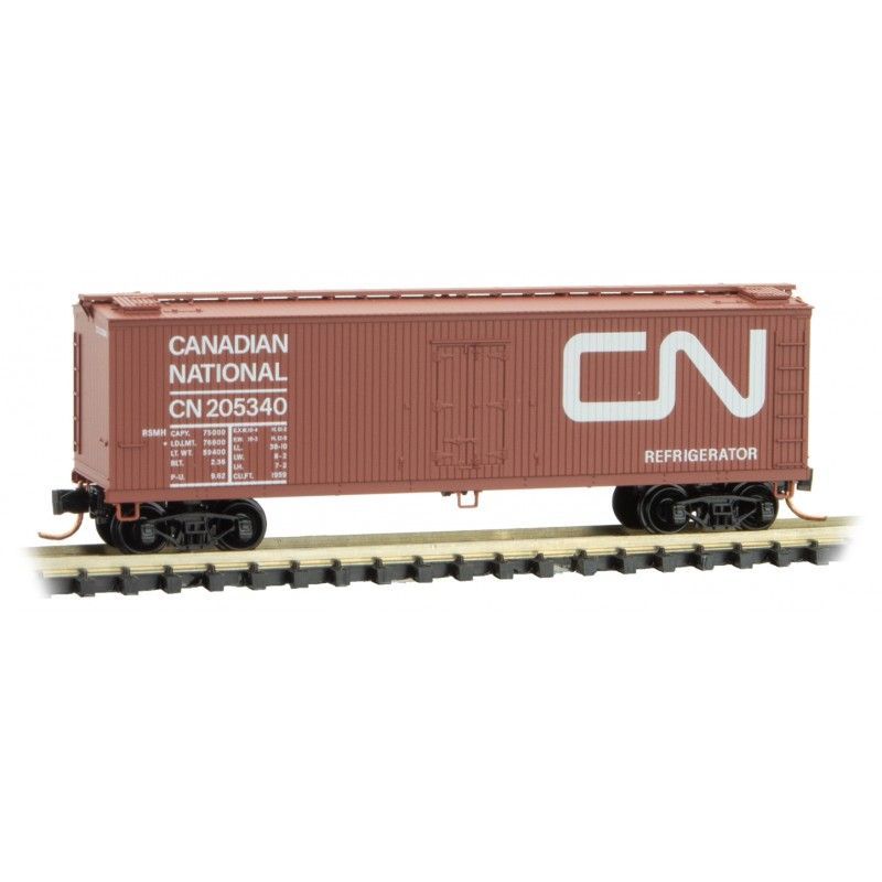 40 FT Double Sheathed Wood Reefer Canadian National CN 205340 - 04700160 : N