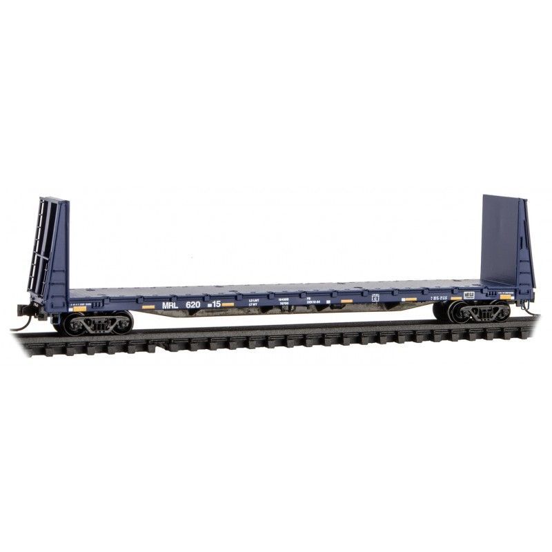 61 FT Bulkhead Flat Car Montana Rail Link MRL 62015 -05400330 : N