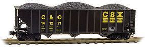 100-Ton 3-Bay Rib side Open Hopper CSX/C&O 141271 - 10800301 : N