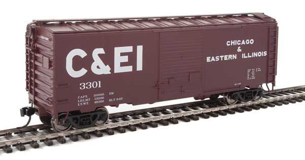 40' ACF Welded Boxcar w/8' Youngstown Door Chicago & Eastern Illinois C&EI 3301 - 2251 : HO