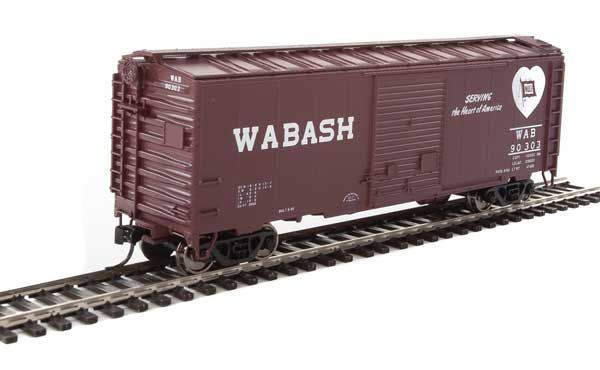 40' ACF Welded Boxcar w/8' Youngstown Door Wabash WAB 90303 - 2268 : HO