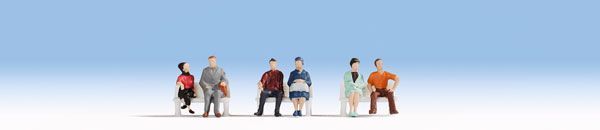 Economy Sitting People Pkg (6) -18130 : HO