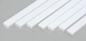 .100" X .188" Opa1ue White Polystyrene Strip - 14" Long - 178