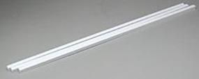 .250" X .250" Opaque White Polystyrene Strip Pkg(3) - 199