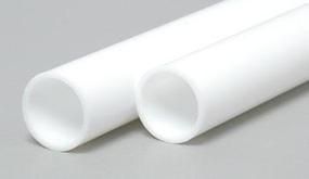 .375" (9.5mm) OD Opaque White Polystyrene Tubing 2/pk - 232
