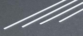 .100" (2.5mm) Opaque White Polystyrene Channel 4 pieces - 263