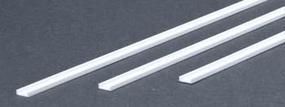 .250" (6.3mm) Opaque White Polystyrene Channel 3 pieces - 267