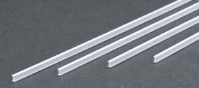 .125" (3.2mm) Opaque White Polystryrene I-Beam 4 pieces - 274