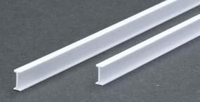 .312" (7.9mm) Opaque White Polystyrene I-Beam 2 pieces - 278