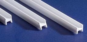 .060" (1.5mm) Opaque White Polystyrene H-Column 4 pieces - 281