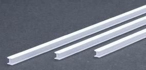 .188" (4.8mm) Opaque White Polystyrene H-Column 3 Pieces - 286