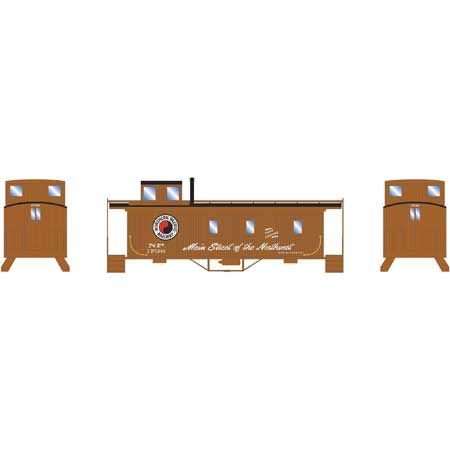 Wood Caboose-14457 : N