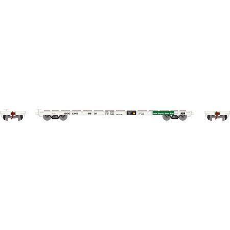 60' Flat Car, Soo Line SOO 5515 - 92688 : HO