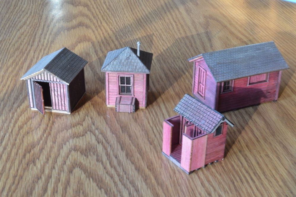 Out Buildings - SOO Line (4 Small) Kit - 027 : HO