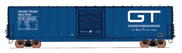 60' PS-1 Single-Door Boxcar - Grand Trunk Western - 46906 : HO