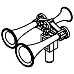 Leslie RSL-3L-R/Low Profile (3) Horn - 02023 : HO