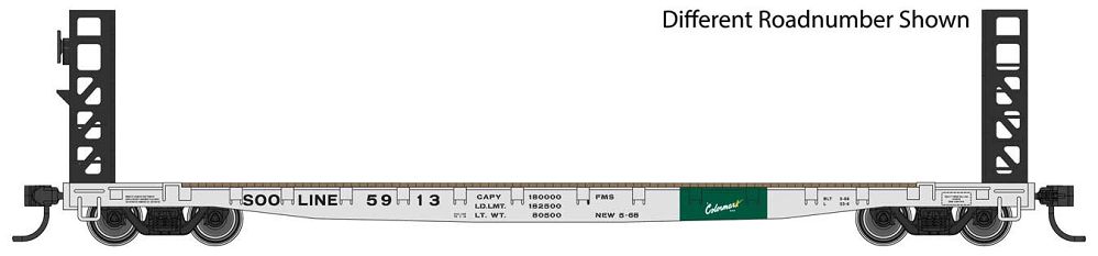 53 Ft Flat Car-5915 : HO
