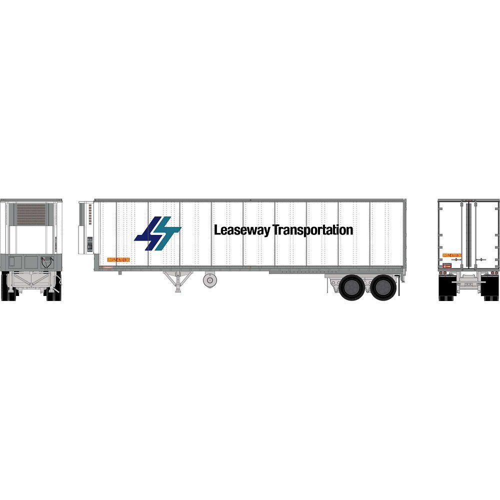 40' Smooth Side Z-Van Trailer w/Reefer, Leaseway Transporation IMSZ #470160 - 16076 : HO