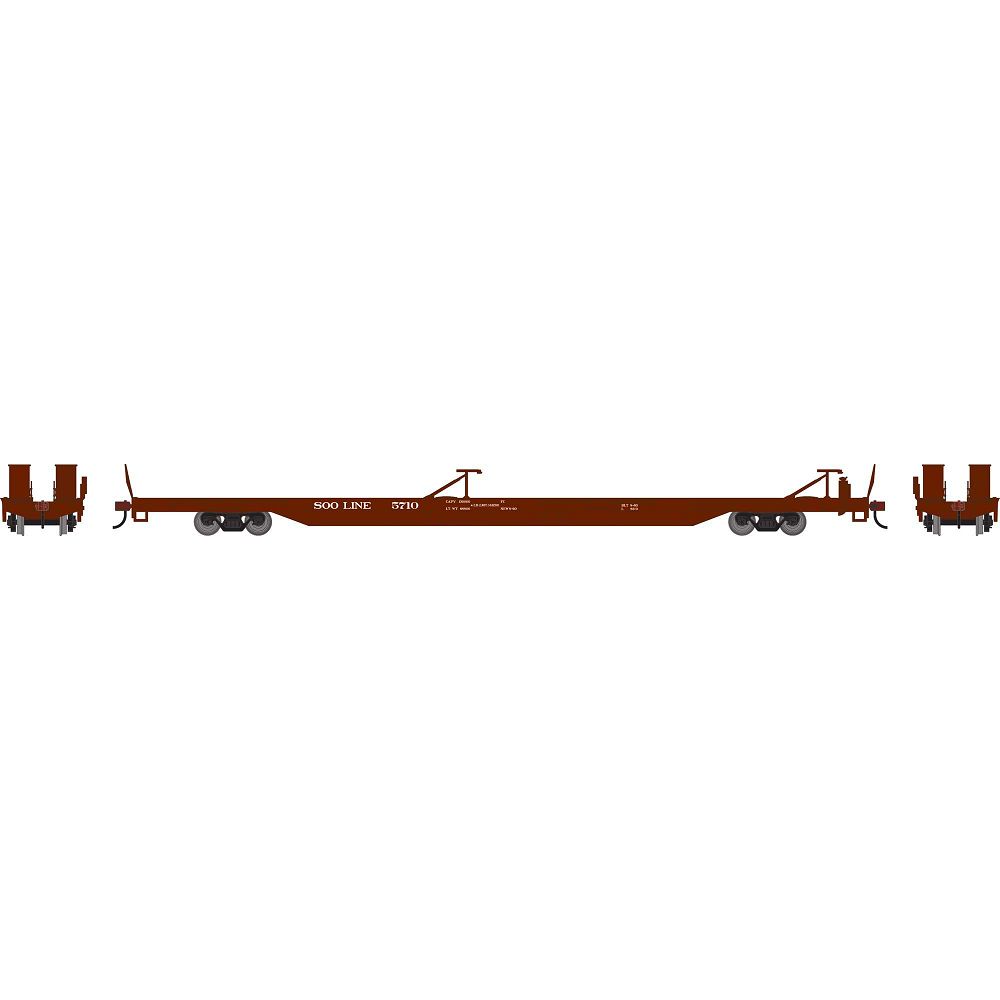 85 FT Flat Car-27673 : HO