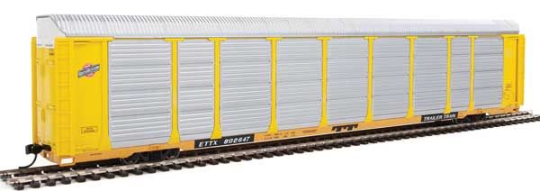 89' Thrall Enclosed Tri-Level Auto Rack Chicago & North Western(TM) ETTX Flat 802647 - 101420 : HO