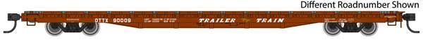 60' Pullman-Standard Flatcar - Trailer-Train OTTX 90200 - 5345 : HO