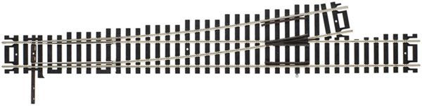 Code 100 Mark V Turnout - Customline - No. 6 Left Hand - 393 : HO