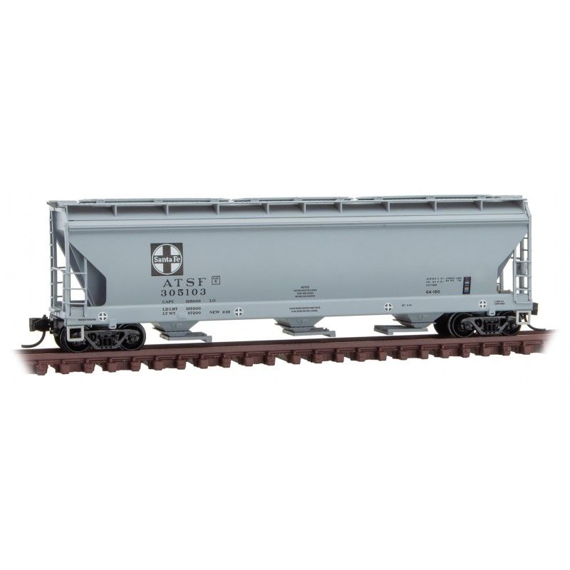 ACF 3-Bay Covered Hopper Santa Fe ATSF 305103 - 09400690 : N