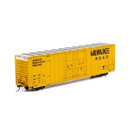 60' Berwick Hi-Cube Boxcar Milwaukee Road MILW 4302-75161 : HO