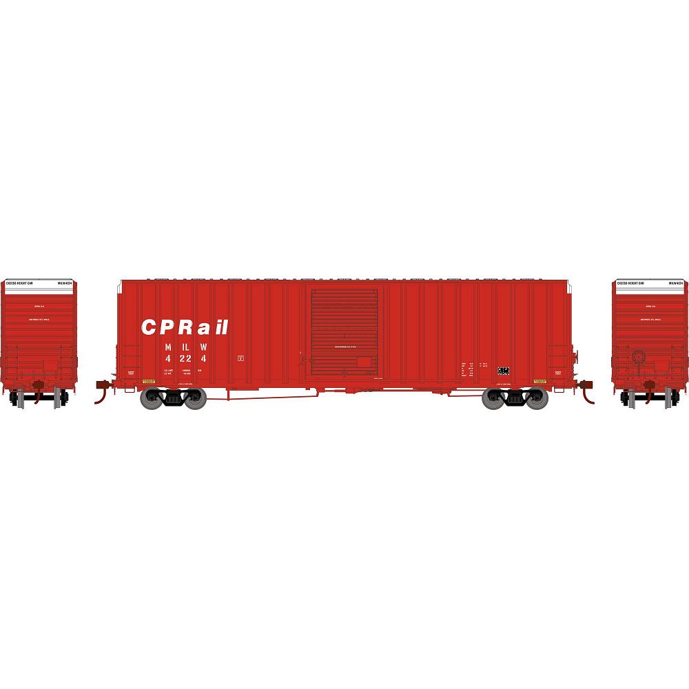 FMC 60' Hi-Cube Ex-Post Boxcar, CP Rail MILW 620 - 16127 : HO