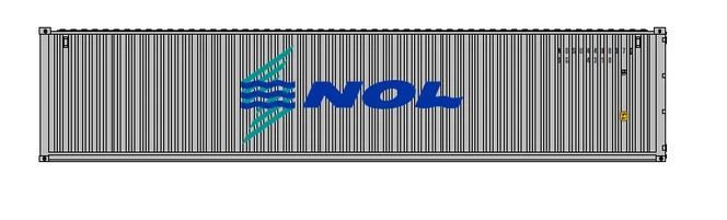 40' Standard Height Corrugated Side Containers Neptune Orient Lines NOSU - 405343 : N