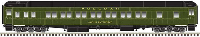 Pullman Heavyweight 14-Section Sleeper - Pullman UP Alpine Bluebell (Pullman Green) - 20005883 : HO