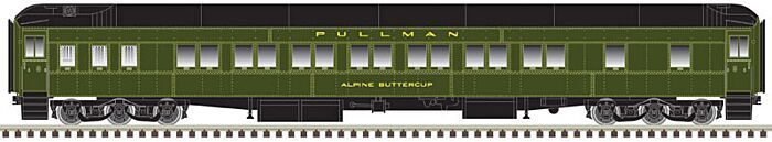 Pullman Heavyweight 14-Section Sleeper - Pullman UP Alpine Buttercup (Pullman Green) - 20005884 : HO