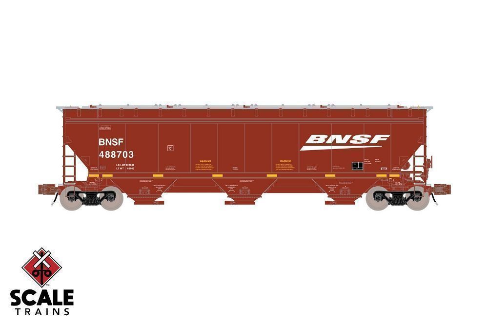Gunderson 5188cf 3-Bay Covered Hopper, BNSF-33236 : N