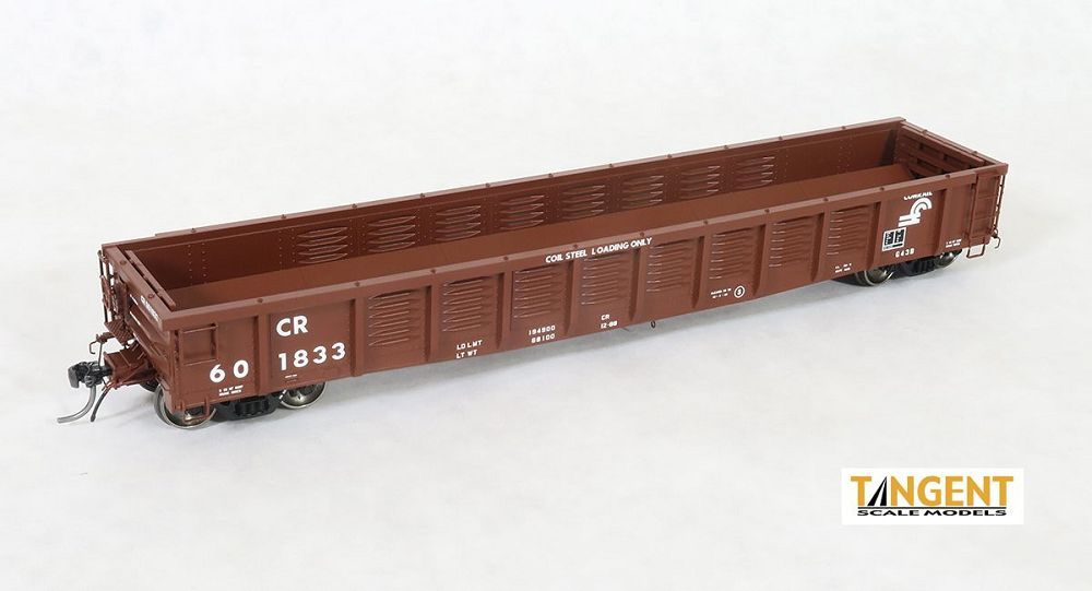 G43 Class Corrugated Side 52' Gondola w/Coil Racks Conrail CR 601802 - 1701501 : HO
