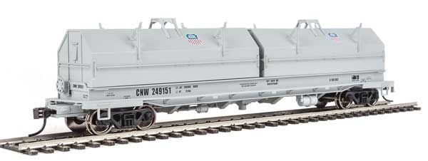 50' Evans Cushion Coil Car - Union Pacific UP 249151 w/Glass-Fiber Hoods - 105258 : HO