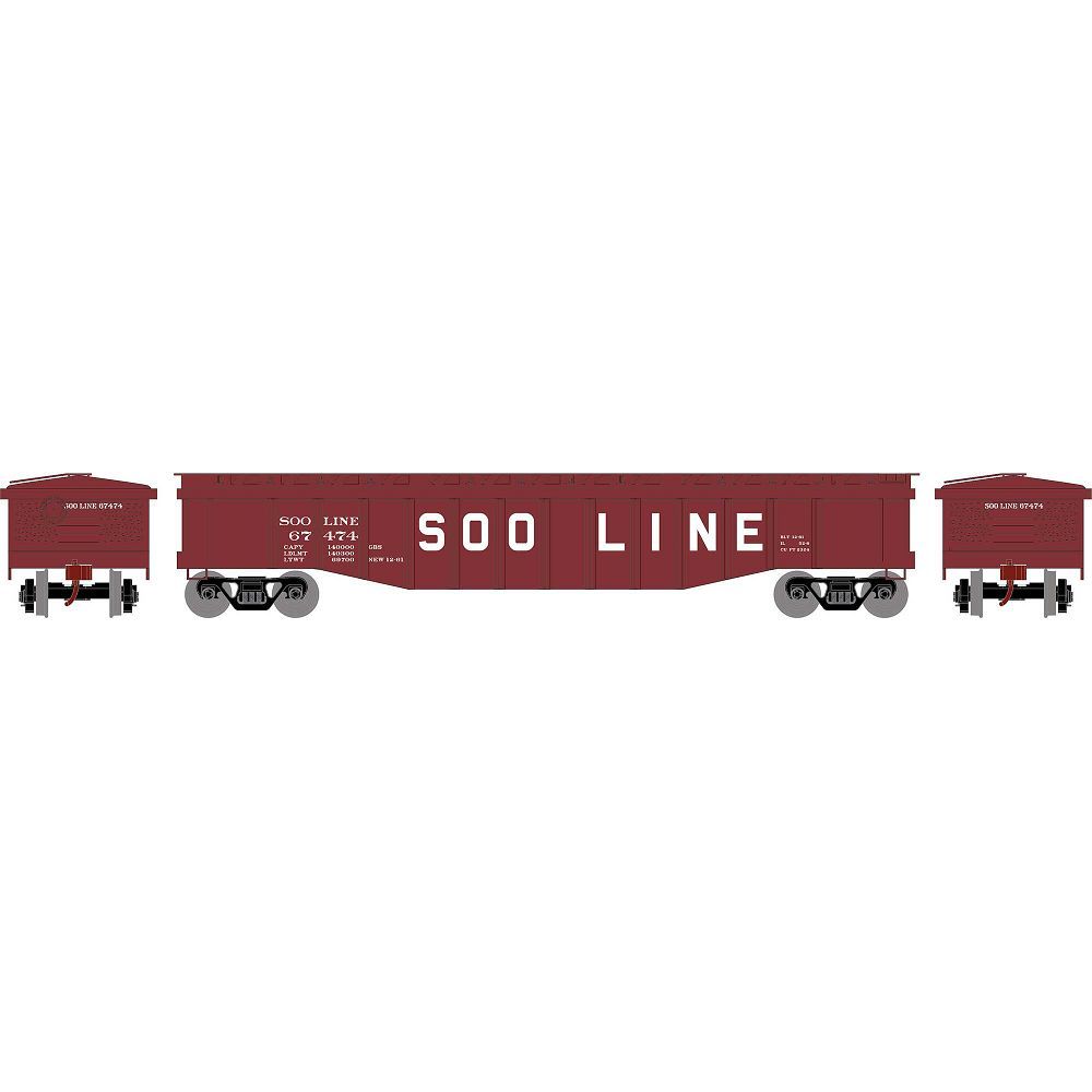 50' Gondola w/Cover SOO 67474 - 82114 : HO