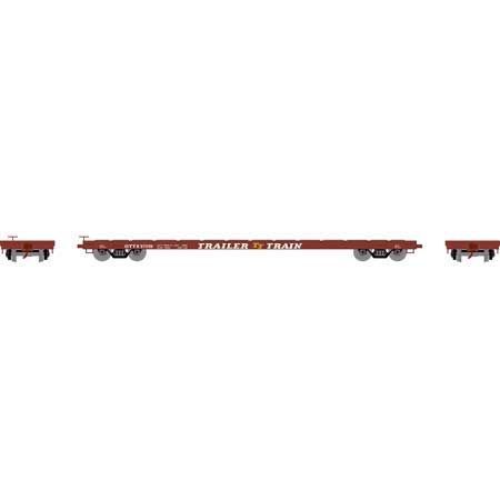 60' Flat Car, OTTX 97079 Brown - 97070 : HO