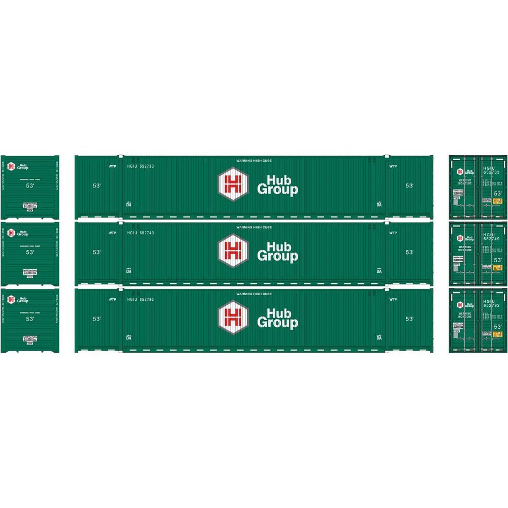 53' Jindo-CIMC Corrugated Container Hub Group Set 1 UPHU 249228, 249249, 249360 - 50005954 : N