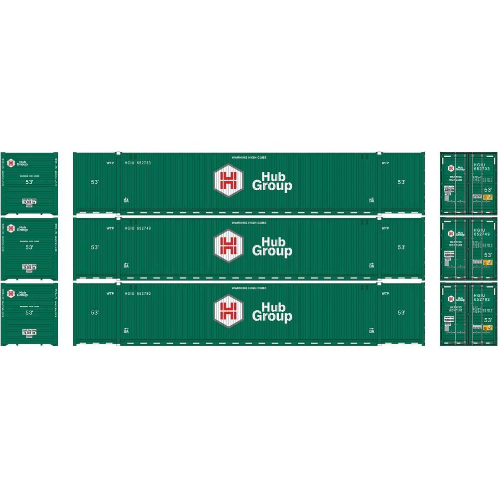 53' Jindo-CIMC Corrugated Container Hub Group Set 2 UPHU 249467, 249555, 249642 - 50005955 : N