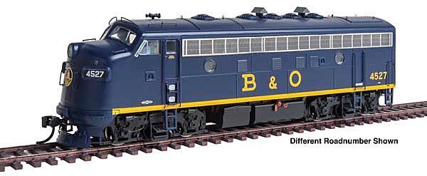 EMD F7A - Baltimore & Ohio 4555 - DCC Ready - 47928 : HO