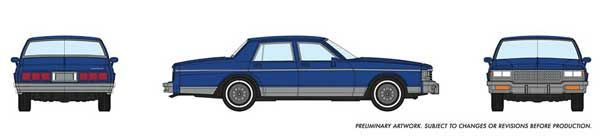 1980-1985 Chevrolet Caprice Sedan Blue - 800003 : HO