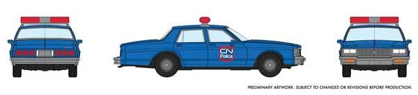 1980-1985 Chevrolet Impala Sedan Canadian National Police - 800013 : HO