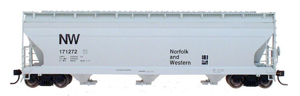 ACF 4650 Cubic Foot 3-Bay Covered Hopper Norfolk & Western - 47030 : HO