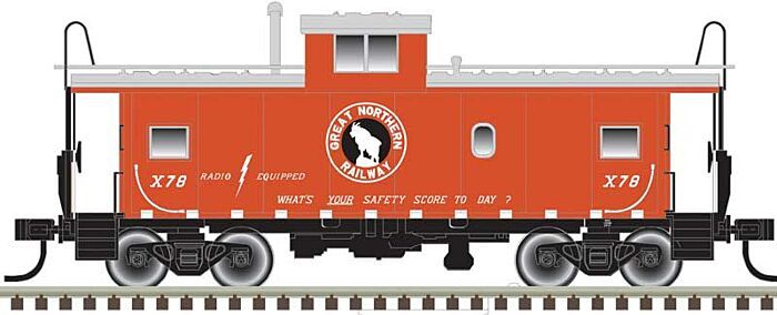 Standard-Cupola Caboose - Great Northern X78 (red, white) - 20006227 : HO