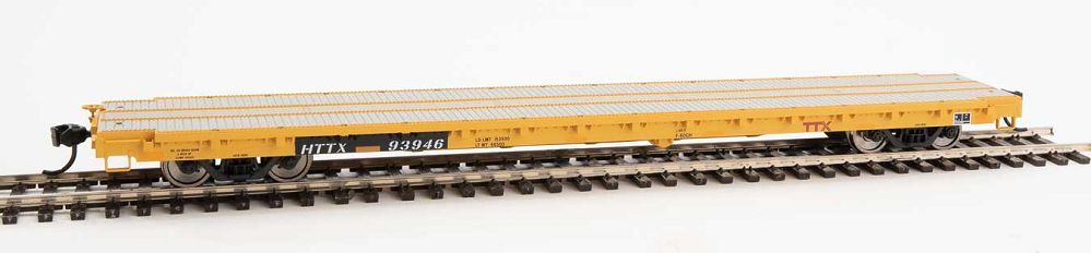 60' Pullman-Standard Flatcar - TTX HTTX 93946 (Heavy duty loading) - 5365 : HO