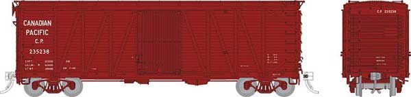 40' USRA Single-Sheathed Wood Boxcar Canadian Pacific CP 235636 - 142103A : HO
