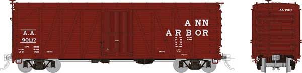 40' USRA Single-Sheathed Wood Boxcar - Ann Arbor - 142001A : HO