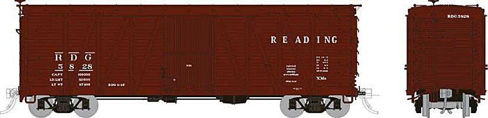 40' USRA Single-Sheathed Wood Boxcar - Reading - 142013A : HO