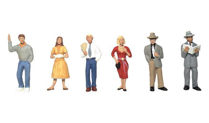 Pedestrians - Scenic Accents pkg (6) - A1821 : HO